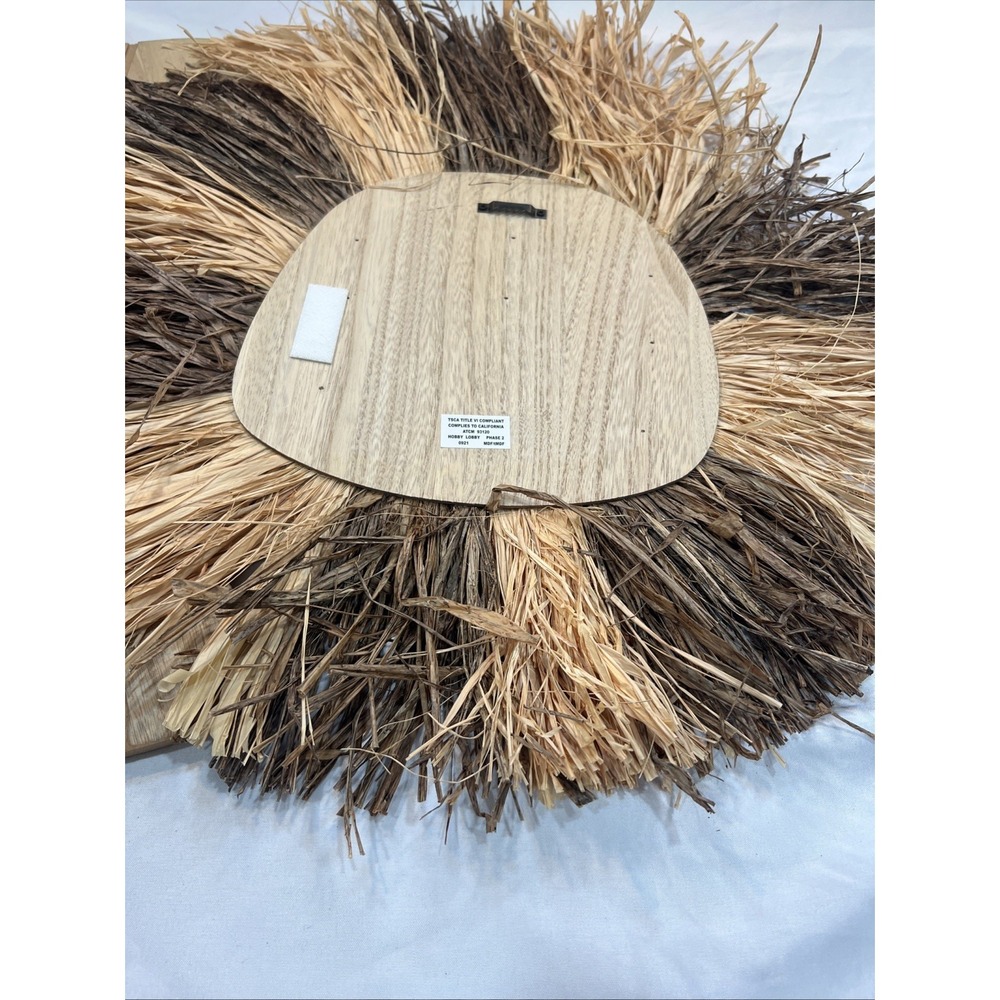 Lion & Giraffe Raffia Wall Decor | Safari Jungle | Nursery | Kids Room | Decor - Picture 8 of 12